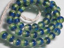 TOKO-BEADS AG956N-09 Glass bead (strand) 9~10mm AG956N-09 ツートーンビーズ（連） 9~10mm Asian bead & African bead  Handmade,Lampeork,bead,asia,india,ethnic,parts,accessory,beads とんぼ玉,ビーズ,トンボ玉,アジア,インド,エスニック,手作り,パーツ,アクセサリー