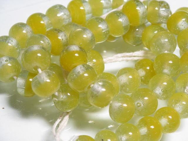 TOKO-BEADS AG956N-17 Glass bead (strand) 9~10mm AG956N-17 ツートーンビーズ（連） 9~10mm Asian bead & African bead  Handmade,Lampeork,bead,asia,india,ethnic,parts,accessory,beads とんぼ玉,ビーズ,トンボ玉,アジア,インド,エスニック,手作り,パーツ,アクセサリー