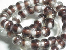 TOKO-BEADS AG956N-24 Glass bead (strand) 10mm AG956N-24 ツートーンビーズ（連） 10mm Asian bead & African bead  Handmade,Lampeork,bead,asia,india,ethnic,parts,accessory,beads とんぼ玉,ビーズ,トンボ玉,アジア,インド,エスニック,手作り,パーツ,アクセサリー
