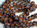 TOKO-BEADS AG957N-19 Glass bead (strand) 9~10mm AG957N-19 モザイクとんぼ玉（連） 9~10mm Asian bead & African bead  Handmade,Lampeork,bead,asia,india,ethnic,parts,accessory,beads とんぼ玉,ビーズ,トンボ玉,アジア,インド,エスニック,手作り,パーツ,アクセサリー