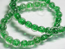 TOKO-BEADS AG958N-04 Luminous Glass bead (strand) 10mm AG958N-04 蓄光ガラスビーズ（連） 10mm Asian bead & African bead  Handmade,Lampeork,bead,asia,india,ethnic,parts,accessory,beads とんぼ玉,ビーズ,トンボ玉,アジア,インド,エスニック,手作り,パーツ,アクセサリー