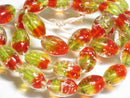 TOKO-BEADS AG958N-11 Luminous Glass bead (strand) 11mm AG958N-11 蓄光ガラスビーズ（連） 11mm Asian bead & African bead  Handmade,Lampeork,bead,asia,india,ethnic,parts,accessory,beads とんぼ玉,ビーズ,トンボ玉,アジア,インド,エスニック,手作り,パーツ,アクセサリー