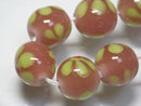 TOKO-BEADS AG959-08N Glass bead (strand) 12mm AG959-08N フラワービーズ（連） 12mm Asian bead & African bead  Handmade,Lampeork,bead,asia,india,ethnic,parts,accessory,beads とんぼ玉,ビーズ,トンボ玉,アジア,インド,エスニック,手作り,パーツ,アクセサリー