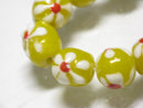 TOKO-BEADS AG959-11N Glass bead (strand) 9~11mm AG959-11N フラワービーズ（連） 9~11mm Asian bead & African bead  Handmade,Lampeork,bead,asia,india,ethnic,parts,accessory,beads とんぼ玉,ビーズ,トンボ玉,アジア,インド,エスニック,手作り,パーツ,アクセサリー