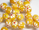 TOKO-BEADS AG959-12S Glass bead 9~11mm AG959-12S フラワービーズ 9~11mm Asian bead & African bead  Handmade,Lampeork,bead,asia,india,ethnic,parts,accessory,beads とんぼ玉,ビーズ,トンボ玉,アジア,インド,エスニック,手作り,パーツ,アクセサリー