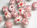 TOKO-BEADS AG959-13S Glass bead 11~12mm AG959-13S フラワービーズ 11~12mm Asian bead & African bead  Handmade,Lampeork,bead,asia,india,ethnic,parts,accessory,beads とんぼ玉,ビーズ,トンボ玉,アジア,インド,エスニック,手作り,パーツ,アクセサリー