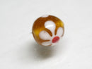 TOKO-BEADS AG959-15S Glass bead 10~11mm AG959-15S フラワービーズ 10~11mm Asian bead & African bead  Handmade,Lampeork,bead,asia,india,ethnic,parts,accessory,beads とんぼ玉,ビーズ,トンボ玉,アジア,インド,エスニック,手作り,パーツ,アクセサリー