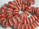 TOKO-BEADS AG961N-11 Glass bead (strand) 15~16mm AG961N-11 リング型とんぼ玉（連） 15~16mm Asian bead & African bead  Handmade,Lampeork,bead,asia,india,ethnic,parts,accessory,beads とんぼ玉,ビーズ,トンボ玉,アジア,インド,エスニック,手作り,パーツ,アクセサリー