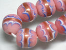 TOKO-BEADS AG962-03N Arrow feather pattern glass bead (strand) 12mm AG962-03N 矢羽模様とんぼ玉（連） 12mmAG962-03N Arrow feather pattern glass bead (strand) 12mmHandmade,Lampeork,bead,asia,india,ethnic,parts,accessory,beads| TOKO-BEADS |AG962-03N Arrow feather pattern glass bead (strand) 12mm Asian bead & African bead  Handmade,Lampeork,bead,asia,india,ethnic,parts,accessory,beads とんぼ玉,ビーズ,トンボ玉,アジア,インド,エスニック,手作り,パーツ,アクセサリー