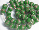 TOKO-BEADS AG962N-06 Glass bead (strand) 12mm AG962N-06 とんぼ玉（連） 12mm Asian bead & African bead  Handmade,Lampeork,bead,asia,india,ethnic,parts,accessory,beads とんぼ玉,ビーズ,トンボ玉,アジア,インド,エスニック,手作り,パーツ,アクセサリー