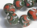 TOKO-BEADS AG962-10N Arrow feather pattern glass bead (strand) 10mm AG962-10N 矢羽模様とんぼ玉（連） 10mmAG962-10N Arrow feather pattern glass bead (strand) 10mmHandmade,Lampeork,bead,asia,india,ethnic,parts,accessory,beads| TOKO-BEADS |AG962-10N Arrow feather pattern glass bead (strand) 10mm Asian bead & African bead  Handmade,Lampeork,bead,asia,india,ethnic,parts,accessory,beads とんぼ玉,ビーズ,トンボ玉,アジア,インド,エスニック,手作り,パーツ,アクセサリー