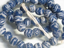 TOKO-BEADS AG962N-12 Glass bead (strand) 10mm AG962N-12 とんぼ玉（連） 10mm Asian bead & African bead  Handmade,Lampeork,bead,asia,india,ethnic,parts,accessory,beads とんぼ玉,ビーズ,トンボ玉,アジア,インド,エスニック,手作り,パーツ,アクセサリー