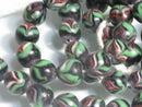 TOKO-BEADS AG962N-13 Glass bead (strand) 10mm AG962N-13 とんぼ玉（連） 10mm Asian bead & African bead  Handmade,Lampeork,bead,asia,india,ethnic,parts,accessory,beads とんぼ玉,ビーズ,トンボ玉,アジア,インド,エスニック,手作り,パーツ,アクセサリー