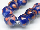 TOKO-BEADS AG962-14N Glass bead (strand) 12mm AG962-14N とんぼ玉（連） 12mm Asian bead & African bead  Handmade,Lampeork,bead,asia,india,ethnic,parts,accessory,beads とんぼ玉,ビーズ,トンボ玉,アジア,インド,エスニック,手作り,パーツ,アクセサリー