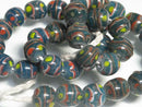 TOKO-BEADS AG962N-16 Glass bead (strand) 12mm AG962N-16 とんぼ玉（連） 12mm Asian bead & African bead  Handmade,Lampeork,bead,asia,india,ethnic,parts,accessory,beads とんぼ玉,ビーズ,トンボ玉,アジア,インド,エスニック,手作り,パーツ,アクセサリー