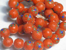 TOKO-BEADS AG962N-20 Glass bead (strand) 11mm AG962N-20 フラワービーズ（連） 11mm Asian bead & African bead  Handmade,Lampeork,bead,asia,india,ethnic,parts,accessory,beads とんぼ玉,ビーズ,トンボ玉,アジア,インド,エスニック,手作り,パーツ,アクセサリー