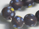 TOKO-BEADS AG962-21N Glass bead (strand) 11mm AG962-21N フラワービーズ（連） 11mm Asian bead & African bead  Handmade,Lampeork,bead,asia,india,ethnic,parts,accessory,beads とんぼ玉,ビーズ,トンボ玉,アジア,インド,エスニック,手作り,パーツ,アクセサリー