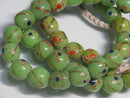 TOKO-BEADS AG962N-24 Glass bead (strand) 12mm AG962N-24 フラワービーズ（連） 12mm Asian bead & African bead  Handmade,Lampeork,bead,asia,india,ethnic,parts,accessory,beads とんぼ玉,ビーズ,トンボ玉,アジア,インド,エスニック,手作り,パーツ,アクセサリー