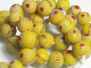 TOKO-BEADS AG962N-25 Glass bead (strand) 12~14mm AG962N-25 フラワービーズ（連） 12~14mm Asian bead & African bead  Handmade,Lampeork,bead,asia,india,ethnic,parts,accessory,beads とんぼ玉,ビーズ,トンボ玉,アジア,インド,エスニック,手作り,パーツ,アクセサリー