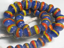 TOKO-BEADS AG962N-34 Glass bead (strand) 11mm AG962N-34 とんぼ玉（連） 11mm Asian bead & African bead  Handmade,Lampeork,bead,asia,india,ethnic,parts,accessory,beads とんぼ玉,ビーズ,トンボ玉,アジア,インド,エスニック,手作り,パーツ,アクセサリー