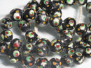 TOKO-BEADS AG962N-35 Glass bead (strand) 9mm AG962N-35 とんぼ玉（連） 9mm Asian bead & African bead  Handmade,Lampeork,bead,asia,india,ethnic,parts,accessory,beads とんぼ玉,ビーズ,トンボ玉,アジア,インド,エスニック,手作り,パーツ,アクセサリー