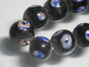 TOKO-BEADS AG962-36N Glass bead (strand) 11.5mm AG962-36N とんぼ玉（連） 11.5mm Asian bead & African bead  Handmade,Lampeork,bead,asia,india,ethnic,parts,accessory,beads とんぼ玉,ビーズ,トンボ玉,アジア,インド,エスニック,手作り,パーツ,アクセサリー
