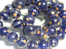 TOKO-BEADS AG962-39N Glass bead (strand) 12.5mm AG962-39N とんぼ玉（連） 12.5mm Asian bead & African bead  Handmade,Lampeork,bead,asia,india,ethnic,parts,accessory,beads とんぼ玉,ビーズ,トンボ玉,アジア,インド,エスニック,手作り,パーツ,アクセサリー