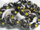 TOKO-BEADS AG962N-43 Glass bead (strand) 11mm AG962N-43 とんぼ玉（連） 11mm Asian bead & African bead  Handmade,Lampeork,bead,asia,india,ethnic,parts,accessory,beads とんぼ玉,ビーズ,トンボ玉,アジア,インド,エスニック,手作り,パーツ,アクセサリー