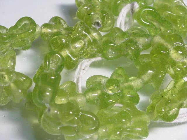 TOKO-BEADS AG963N-06 Glass bead (strand) 16mm AG963N-06 リボン型とんぼ玉（連） 16mm Asian bead & African bead  Handmade,Lampeork,bead,asia,india,ethnic,parts,accessory,beads とんぼ玉,ビーズ,トンボ玉,アジア,インド,エスニック,手作り,パーツ,アクセサリー