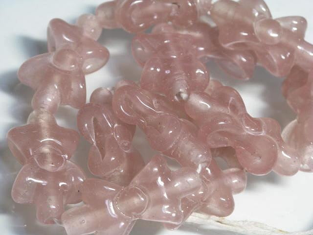 TOKO-BEADS AG963N-09 Glass bead (strand) 16mm AG963N-09 リボン型とんぼ玉（連） 16mm Asian bead & African bead  Handmade,Lampeork,bead,asia,india,ethnic,parts,accessory,beads とんぼ玉,ビーズ,トンボ玉,アジア,インド,エスニック,手作り,パーツ,アクセサリー