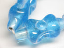 TOKO-BEADS | TOKO-BEADS |AG963-17N リボン型とんぼ玉（連） 16~18mm | TOKO-BEADS |AG963-17N Glass bead (strand) 16~18mm Asian bead & African bead  Handmade,Lampeork,bead,asia,india,ethnic,parts,accessory,beads とんぼ玉,ビーズ,トンボ玉,アジア,インド,エスニック,手作り,パーツ,アクセサリー