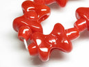 TOKO-BEADS | TOKO-BEADS |AG963-22N リボン型とんぼ玉（連） 20~22mm | TOKO-BEADS |AG963-22N Glass bead (strand) 20~22mm Asian bead & African bead  Handmade,Lampeork,bead,asia,india,ethnic,parts,accessory,beads とんぼ玉,ビーズ,トンボ玉,アジア,インド,エスニック,手作り,パーツ,アクセサリー