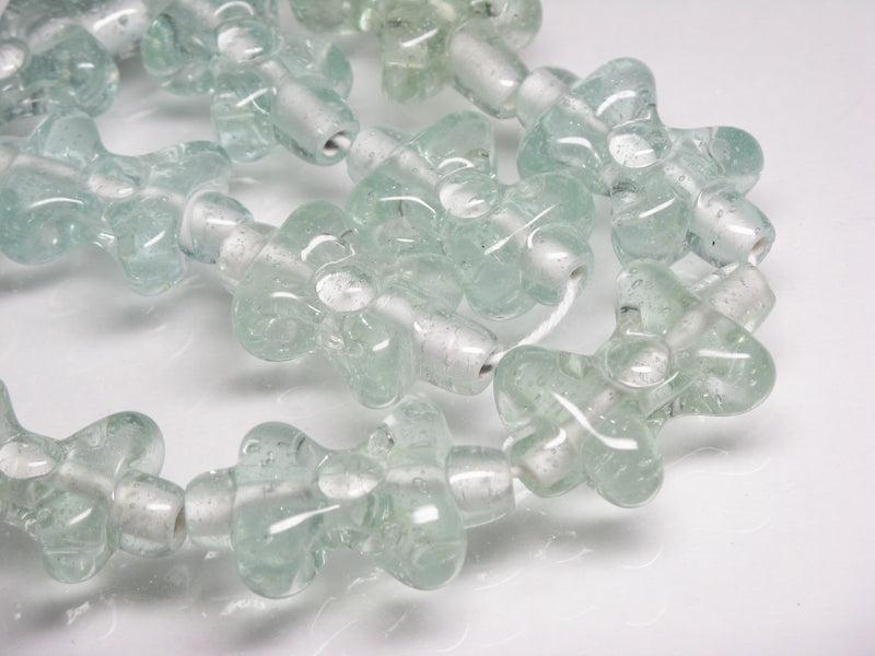 TOKO-BEADS AG963-18N Glass bead (strand) 20~22mm AG963-18N リボン型とんぼ玉（連） 20~22mm Asian bead & African bead  Handmade,Lampeork,bead,asia,india,ethnic,parts,accessory,beads とんぼ玉,ビーズ,トンボ玉,アジア,インド,エスニック,手作り,パーツ,アクセサリー