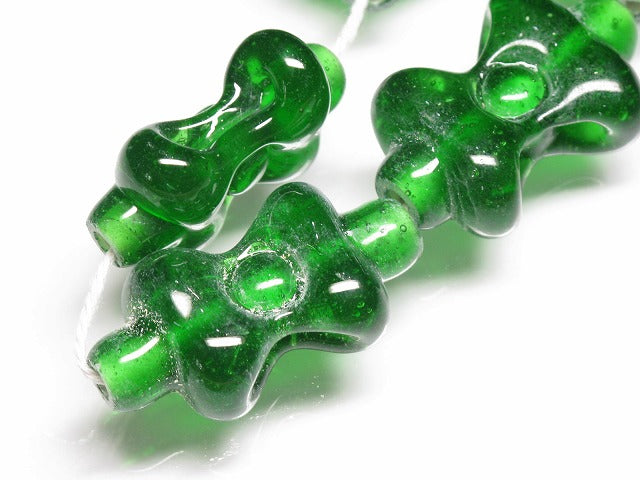 TOKO-BEADS AG963-20N Glass bead (strand) 18~20mm AG963-20N リボン型とんぼ玉（連） 18~20mm Asian bead & African bead  Handmade,Lampeork,bead,asia,india,ethnic,parts,accessory,beads とんぼ玉,ビーズ,トンボ玉,アジア,インド,エスニック,手作り,パーツ,アクセサリー