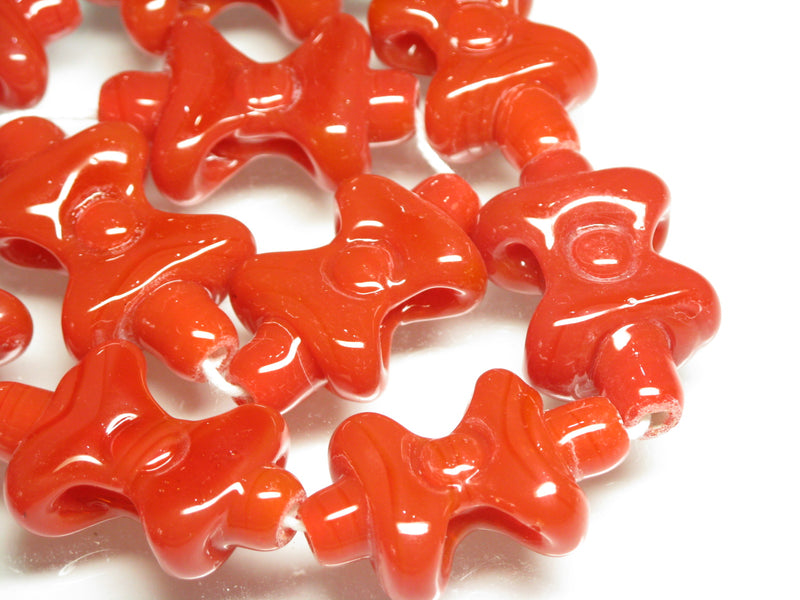 TOKO-BEADS AG963-22N Glass bead (strand) 20~22mm AG963-22N リボン型とんぼ玉（連） 20~22mm Asian bead & African bead  Handmade,Lampeork,bead,asia,india,ethnic,parts,accessory,beads とんぼ玉,ビーズ,トンボ玉,アジア,インド,エスニック,手作り,パーツ,アクセサリー