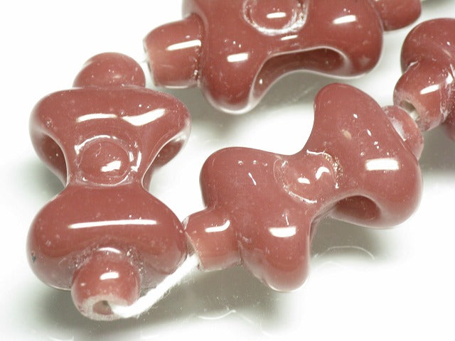 TOKO-BEADS AG963-23N Glass bead (strand) 17~20mm AG963-23N リボン型とんぼ玉（連） 17~20mm Asian bead & African bead  Handmade,Lampeork,bead,asia,india,ethnic,parts,accessory,beads とんぼ玉,ビーズ,トンボ玉,アジア,インド,エスニック,手作り,パーツ,アクセサリー