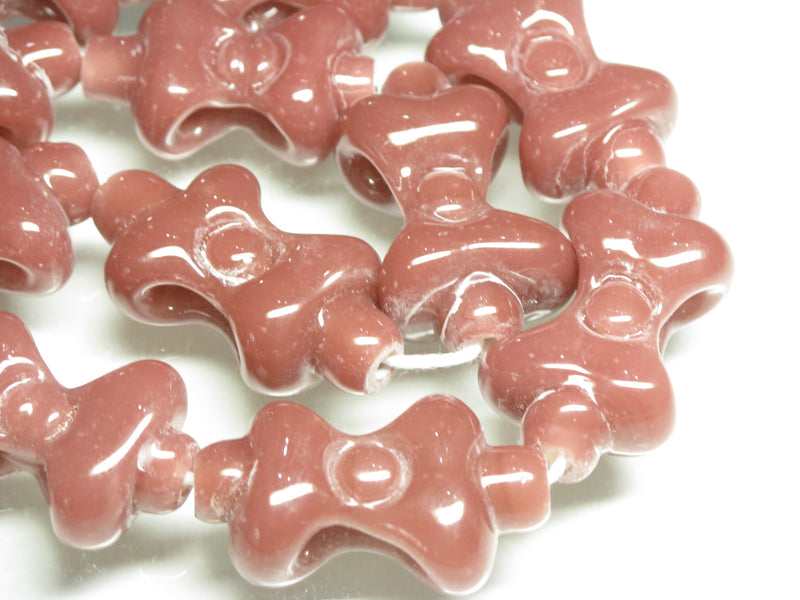 TOKO-BEADS AG963-23N Glass bead (strand) 17~20mm AG963-23N リボン型とんぼ玉（連） 17~20mm Asian bead & African bead  Handmade,Lampeork,bead,asia,india,ethnic,parts,accessory,beads とんぼ玉,ビーズ,トンボ玉,アジア,インド,エスニック,手作り,パーツ,アクセサリー