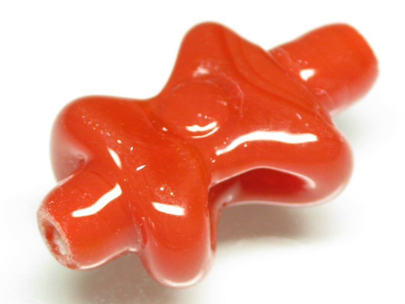 TOKO-BEADS AG963-22S Glass bead 20~22mm AG963-22S リボン型とんぼ玉 20~22mm Asian bead & African bead  Handmade,Lampeork,bead,asia,india,ethnic,parts,accessory,beads とんぼ玉,ビーズ,トンボ玉,アジア,インド,エスニック,手作り,パーツ,アクセサリー