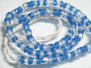 TOKO-BEADS AG966N-01 Glass bead (strand) 5.5mm AG966N-01 角型とんぼ玉（連） 5.5mm Asian bead & African bead  Handmade,Lampeork,bead,asia,india,ethnic,parts,accessory,beads とんぼ玉,ビーズ,トンボ玉,アジア,インド,エスニック,手作り,パーツ,アクセサリー