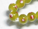 TOKO-BEADS AG967-15N Glass bead (strand) 8~8.5mm AG967-15N スポット柄とんぼ玉（連） 8~8.5mm Asian bead & African bead  Handmade,Lampeork,bead,asia,india,ethnic,parts,accessory,beads とんぼ玉,ビーズ,トンボ玉,アジア,インド,エスニック,手作り,パーツ,アクセサリー