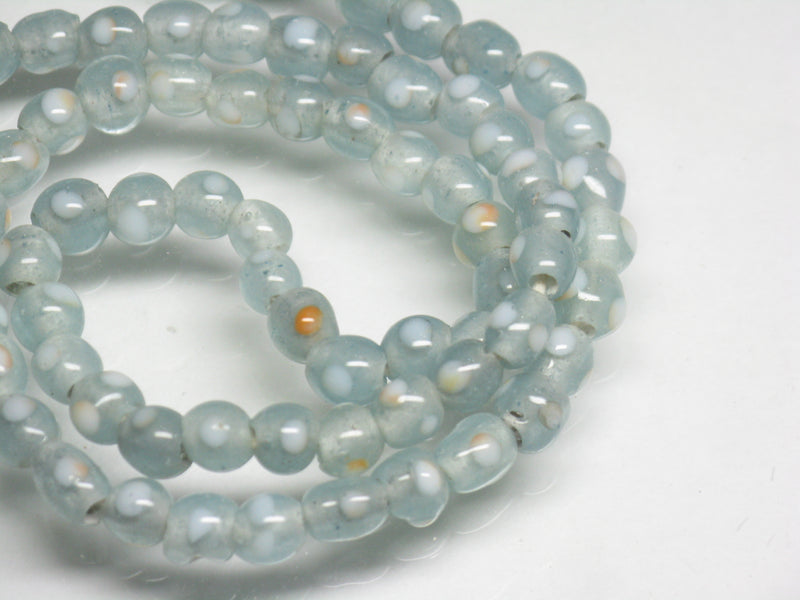 TOKO-BEADS AG968N-14 Glass bead (strand) 5~6mm AG968N-14 微小とんぼ玉（連） 5~6mm Asian bead & African bead  Handmade,Lampeork,bead,asia,india,ethnic,parts,accessory,beads とんぼ玉,ビーズ,トンボ玉,アジア,インド,エスニック,手作り,パーツ,アクセサリー
