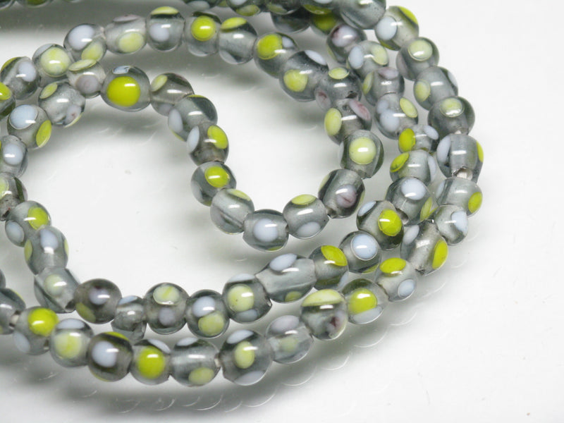 TOKO-BEADS AG968N-18 Glass bead (strand) 5~5.5mm AG968N-18 微小とんぼ玉（連） 5~5.5mm Asian bead & African bead  Handmade,Lampeork,bead,asia,india,ethnic,parts,accessory,beads とんぼ玉,ビーズ,トンボ玉,アジア,インド,エスニック,手作り,パーツ,アクセサリー