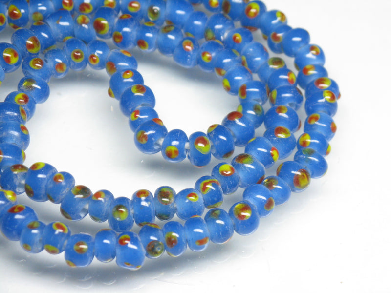 TOKO-BEADS AG968N-10 Glass bead (strand) 5~5.5mm AG968N-10 微小とんぼ玉（連） 5~5.5mm Asian bead & African bead  Handmade,Lampeork,bead,asia,india,ethnic,parts,accessory,beads とんぼ玉,ビーズ,トンボ玉,アジア,インド,エスニック,手作り,パーツ,アクセサリー