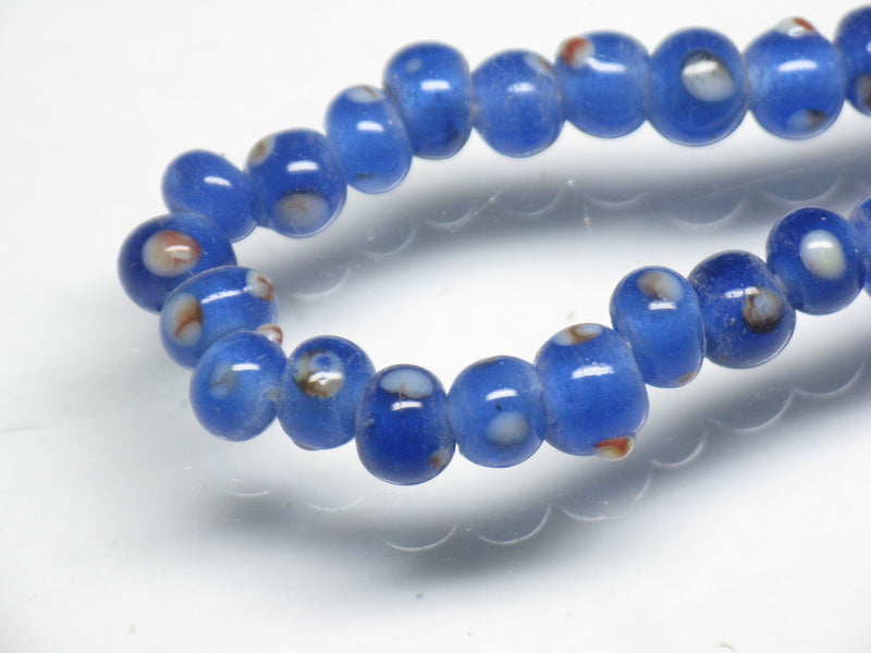 TOKO-BEADS AG968N-11 Glass bead (strand) 4.5~5mm AG968N-11 微小とんぼ玉（連） 4.5~5mm Asian bead & African bead  Handmade,Lampeork,bead,asia,india,ethnic,parts,accessory,beads とんぼ玉,ビーズ,トンボ玉,アジア,インド,エスニック,手作り,パーツ,アクセサリー