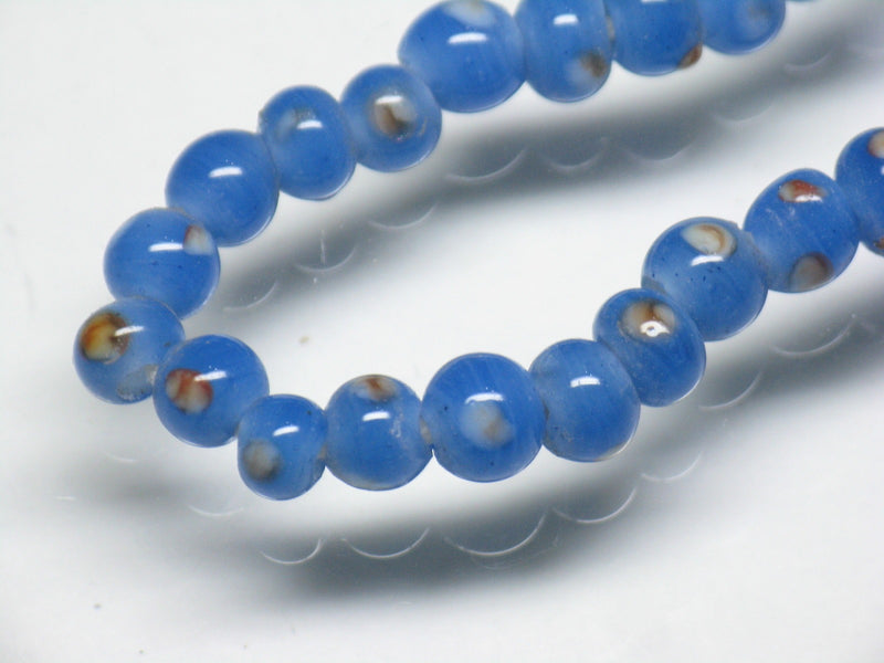 TOKO-BEADS AG968N-19 Glass bead (strand) 4.5~5mm AG968N-19 微小とんぼ玉（連） 4.5~5mm Asian bead & African bead  Handmade,Lampeork,bead,asia,india,ethnic,parts,accessory,beads とんぼ玉,ビーズ,トンボ玉,アジア,インド,エスニック,手作り,パーツ,アクセサリー