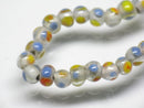 TOKO-BEADS AG968-30N Glass bead (strand) 5mm AG968-30N 微小とんぼ玉（連） 5mm Asian bead & African bead  Handmade,Lampeork,bead,asia,india,ethnic,parts,accessory,beads とんぼ玉,ビーズ,トンボ玉,アジア,インド,エスニック,手作り,パーツ,アクセサリー