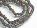 TOKO-BEADS AG968-33N Glass bead (strand) 5mm AG968-33N 微小とんぼ玉（連） 5mm Asian bead & African bead  Handmade,Lampeork,bead,asia,india,ethnic,parts,accessory,beads とんぼ玉,ビーズ,トンボ玉,アジア,インド,エスニック,手作り,パーツ,アクセサリー