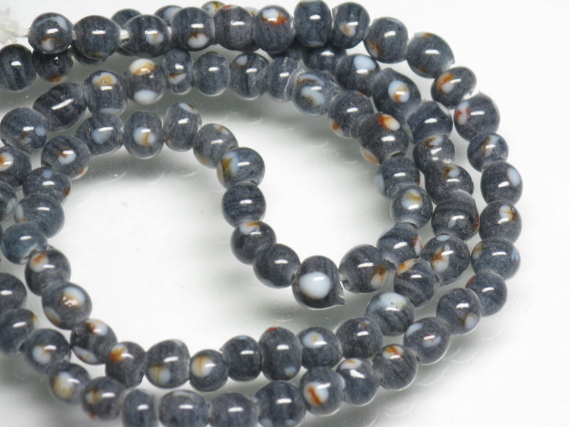 | TOKO-BEADS |AG968N-34 微小とんぼ玉（連） 5.5mmとんぼ玉,ビーズ,トンボ玉,アジア,インド,エスニック,手作り,パーツ,アクセサリー