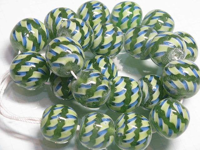 TOKO-BEADS AG969N-04 Glass bead (strand) 18mm AG969N-04 大粒モザイクとんぼ玉（連） 18mm Asian bead & African bead  Handmade,Lampeork,bead,asia,india,ethnic,parts,accessory,beads とんぼ玉,ビーズ,トンボ玉,アジア,インド,エスニック,手作り,パーツ,アクセサリー