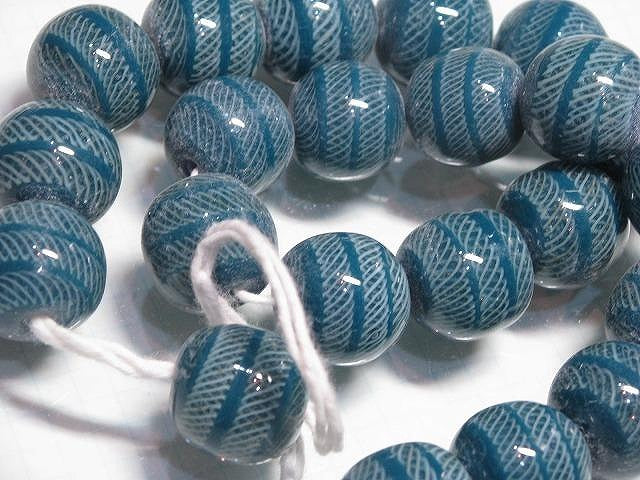 TOKO-BEADS AG969N-06 Glass bead (strand) 18mm AG969N-06 大粒モザイクとんぼ玉（連） 18mm Asian bead & African bead  Handmade,Lampeork,bead,asia,india,ethnic,parts,accessory,beads とんぼ玉,ビーズ,トンボ玉,アジア,インド,エスニック,手作り,パーツ,アクセサリー